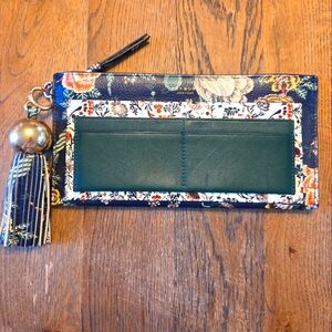 Tory Burch Leather Oversized Clutch Wallet